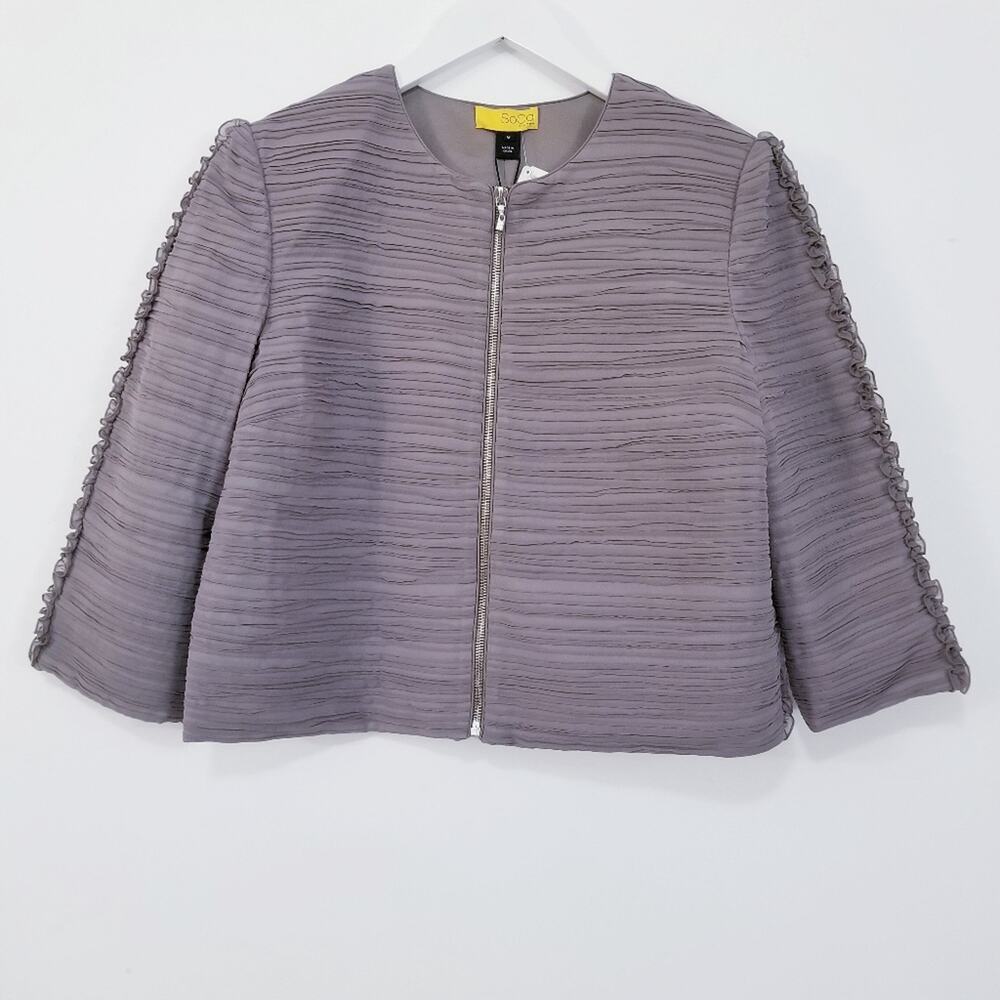 SoCa St. John Taupe Cropped Blazer